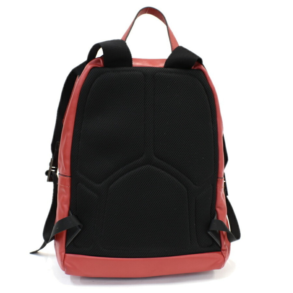 Prada Leather Triangle Red Backpack - image 3